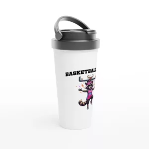Basketball Mom - Mug de voyage en acier inoxydable