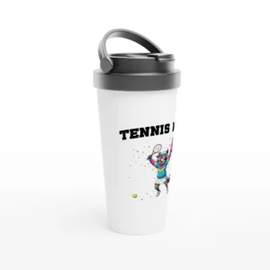 Tennis Mom - Mug de voyage en acier inoxydable