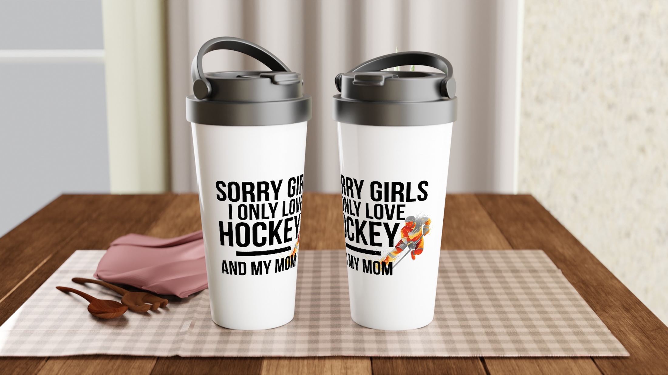 Le Mug de Voyage Hockey Personnalisé