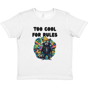 t-shirt enfant Too Cool For Rules blanc Tornooka SportLove humour sport