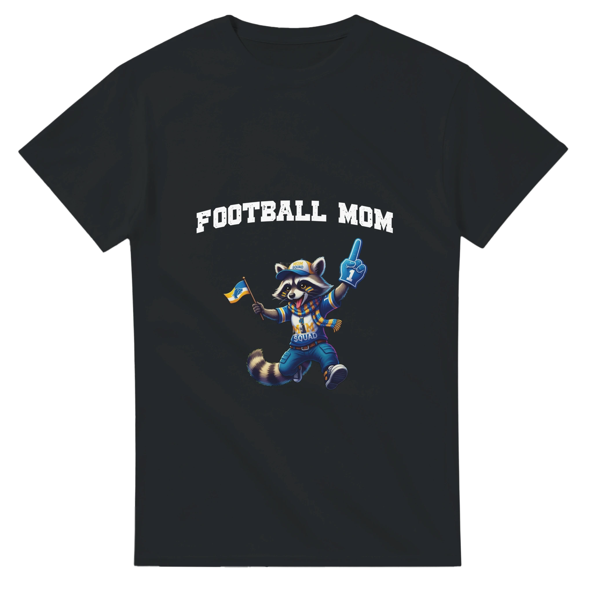 T-shirt Football Mom noir Tornooka SportLove humour