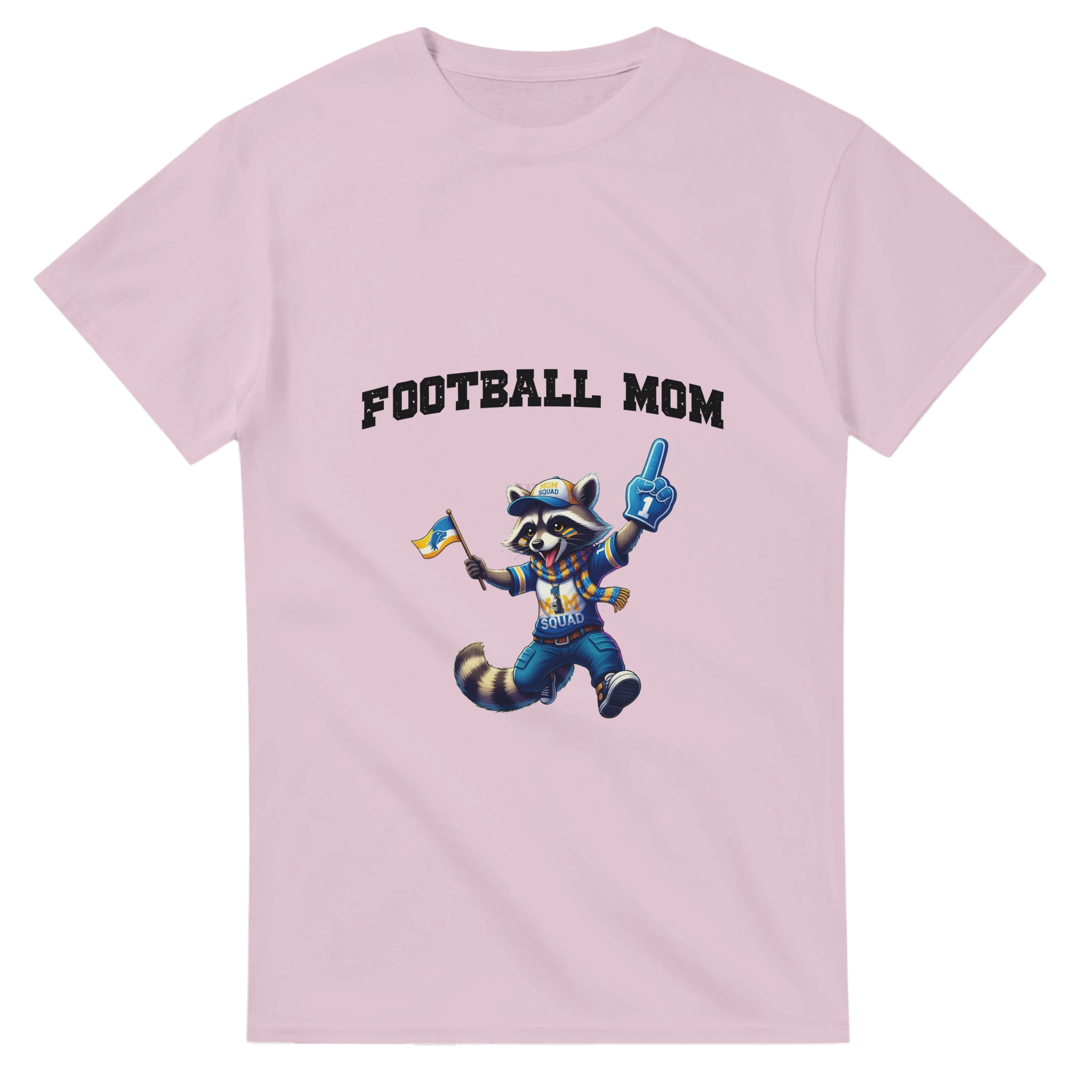 T-shirt Football Mom rose clair Tornooka SportLove humour sport