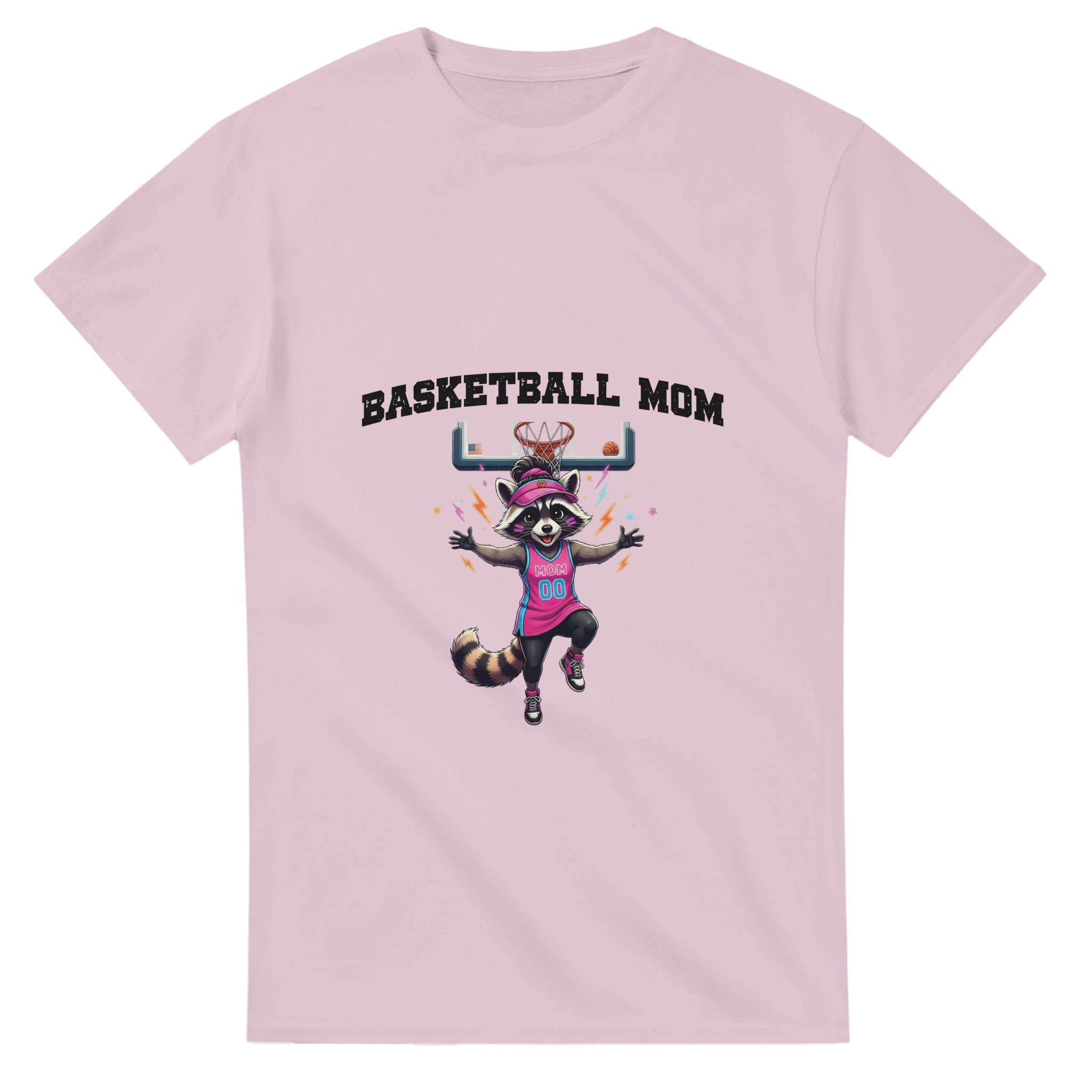 T-shirt Basketball Mom rose clair Tornooka SportLove humour sport