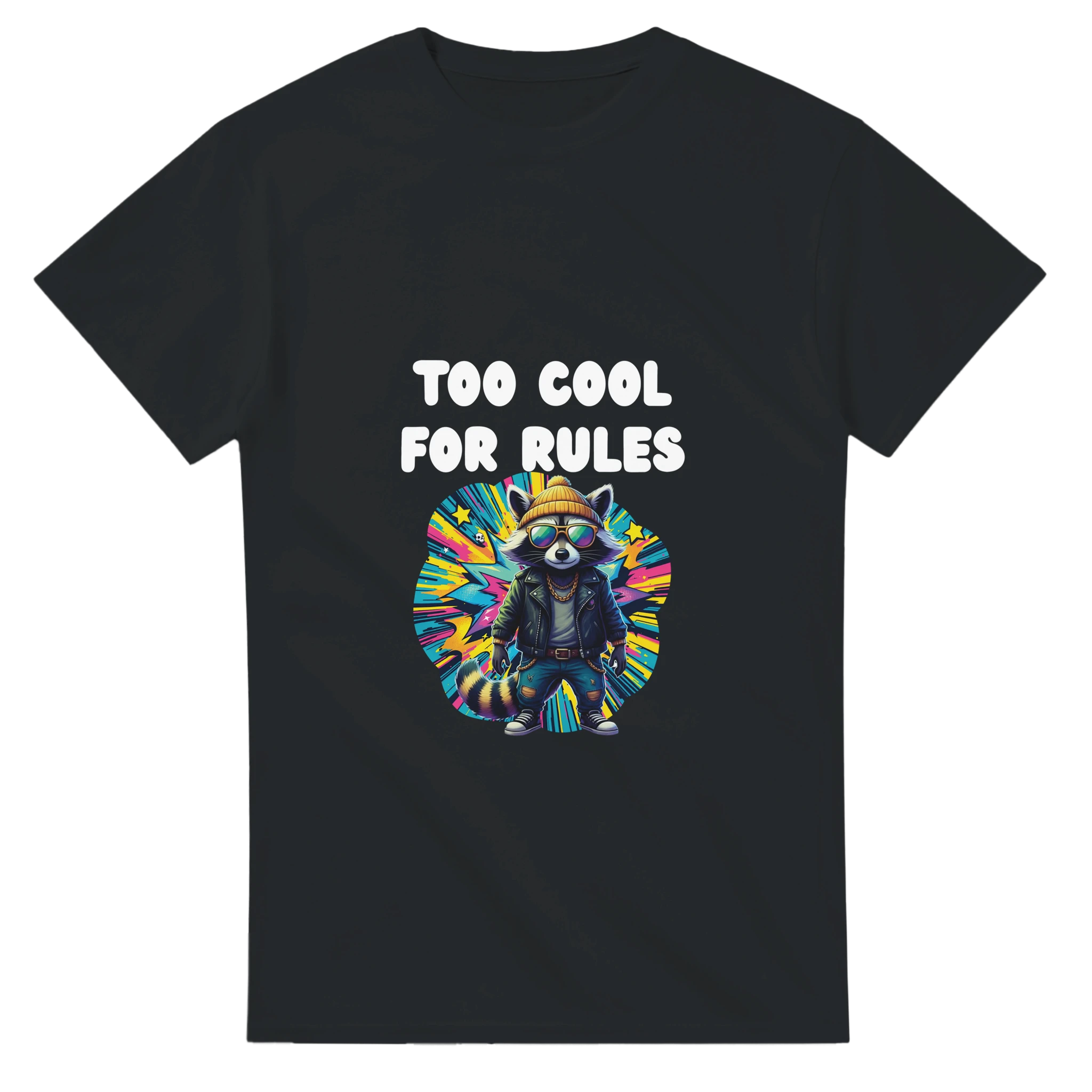 T-shirt Too Cool For Rules noir Tornooka SportLove humour