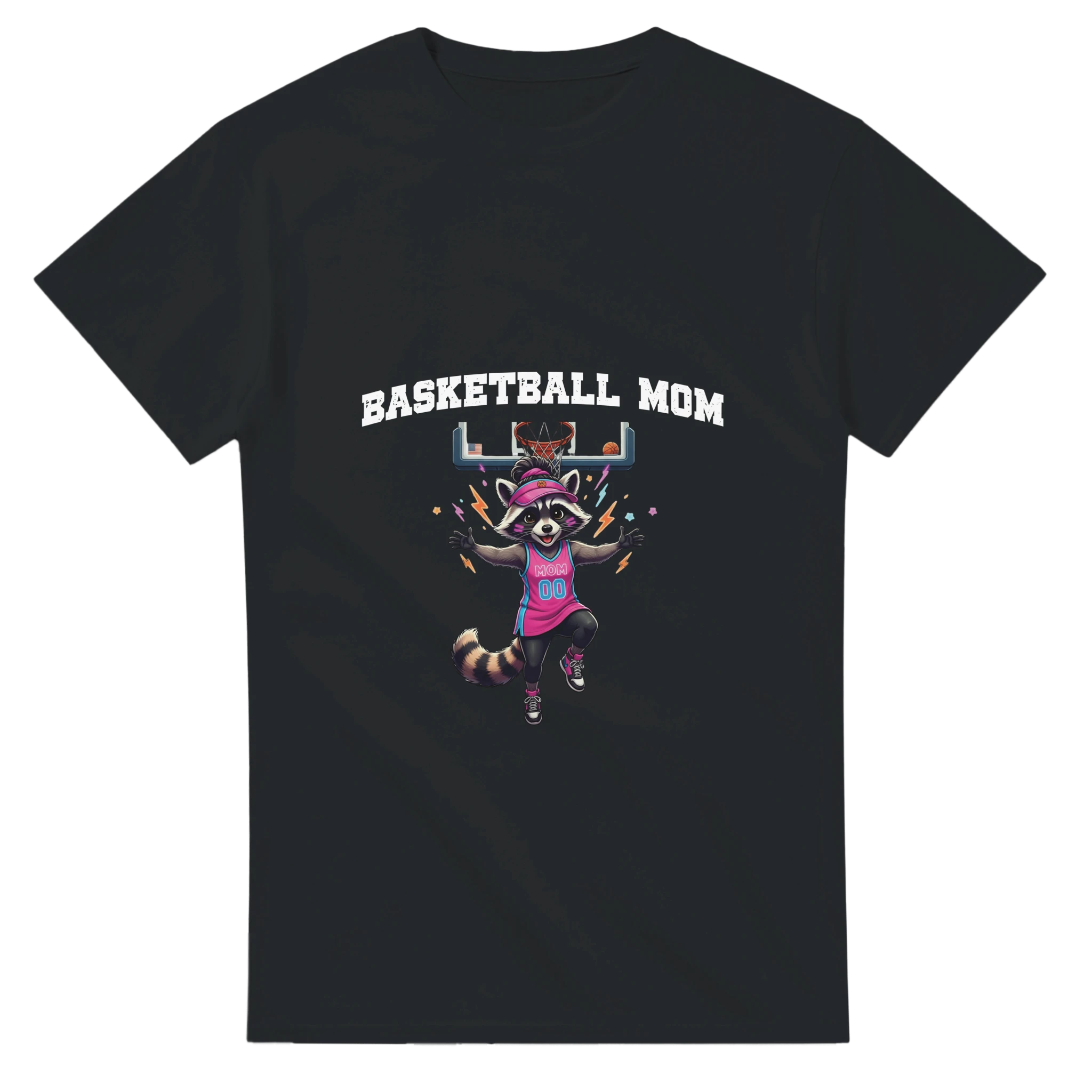 T-shirt Basketball Mom noir Tornooka SportLove humour sport