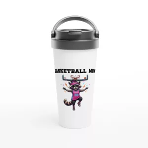 mug de voyage Basketball Mom inox Tornooka SportLove humour sport