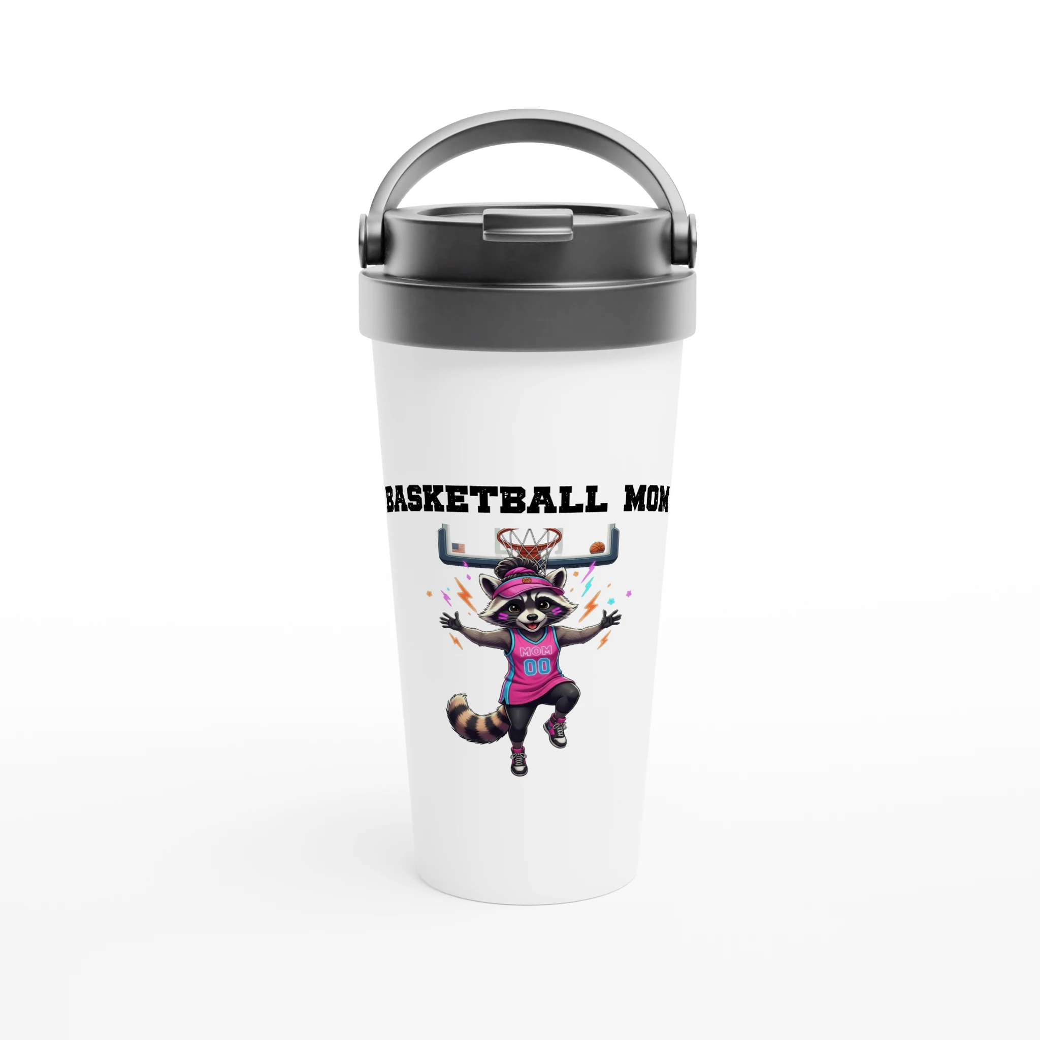 mug de voyage Basketball Mom inox Tornooka SportLove humour sport