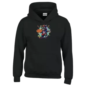 Tornooka sur sweat à capuche enfant Supporter noir - SportLove humour sport