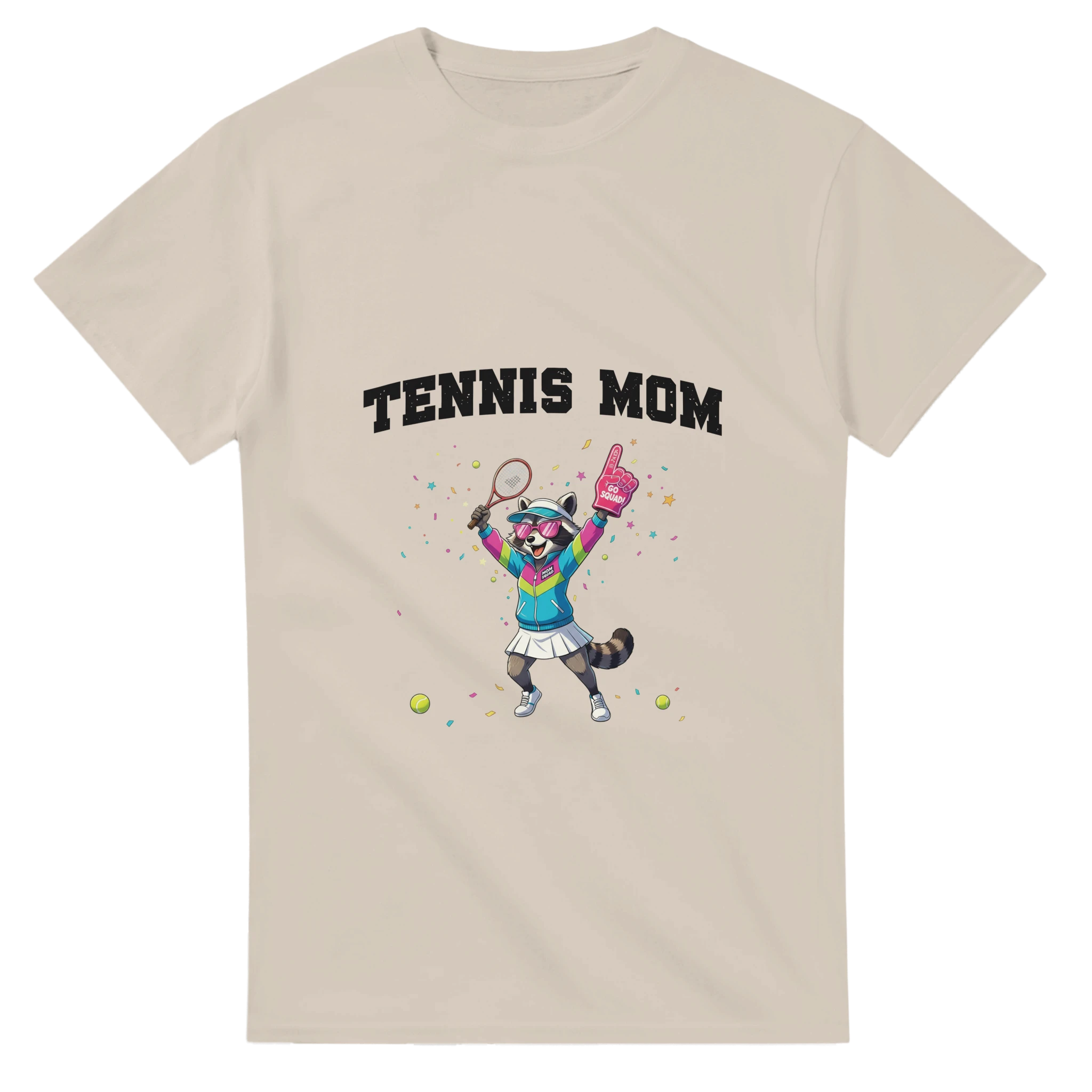 T-shirt Tennis Mom sable Tornooka SportLove humour