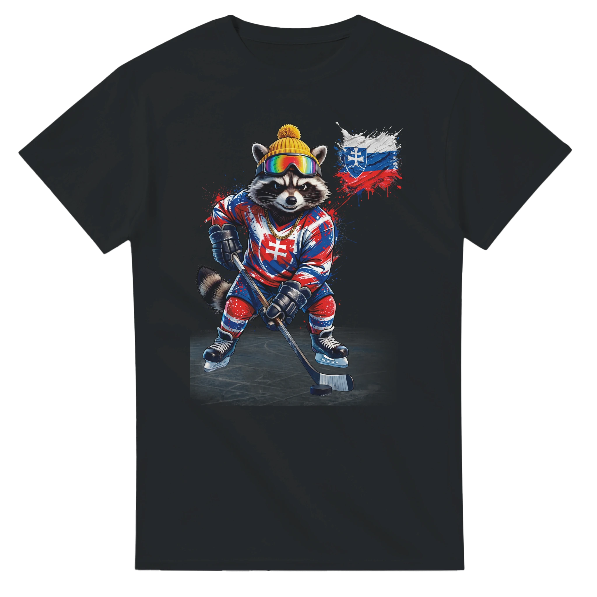 t-shirt Slovakia Hockey Fan Tornooka noir hockey Slovaquie – SportLove