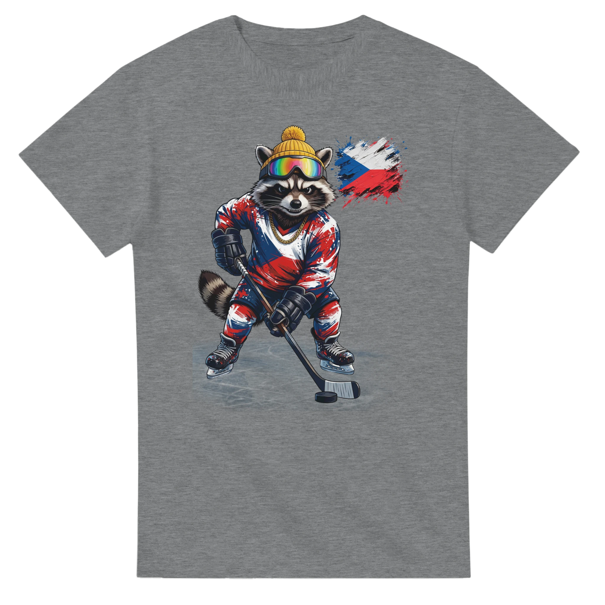 t-shirt Czech Hockey Fan Tornooka sport grey fan tchèque – SportLove