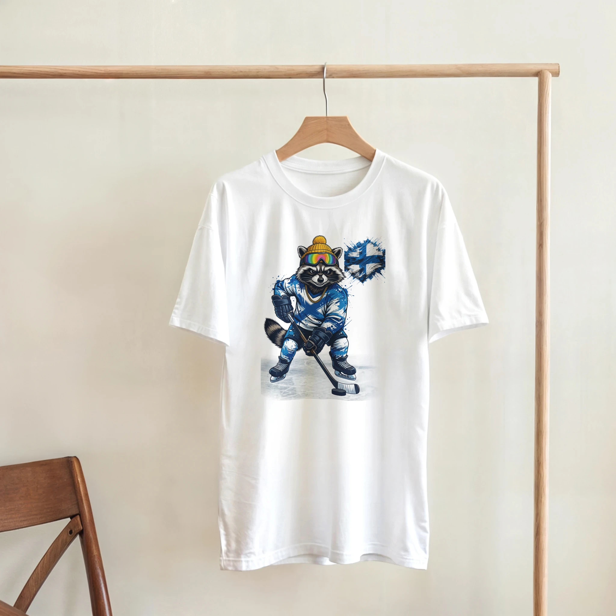 t-shirt Finland Hockey Fan Tornooka blanc maillot finlandais – SportLove