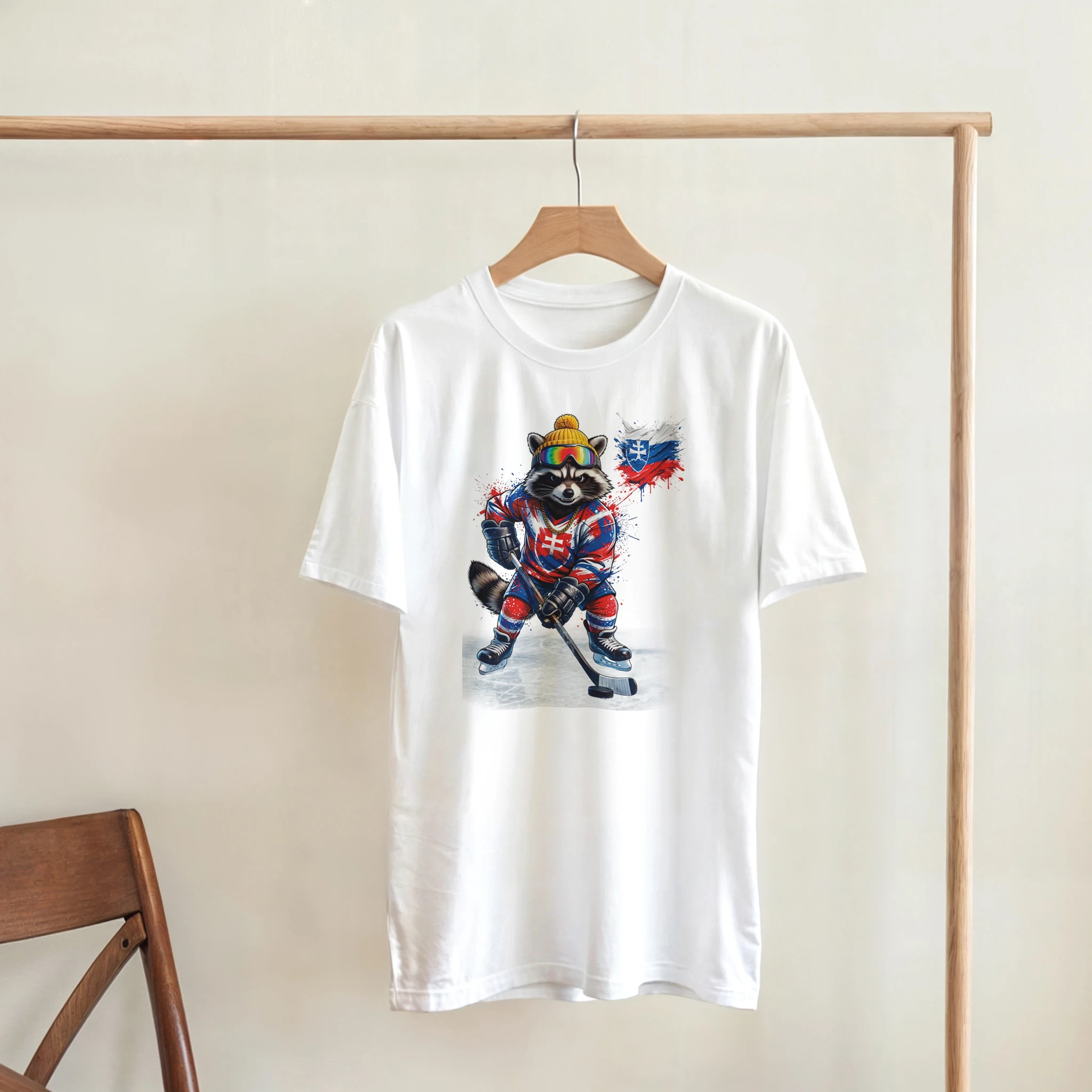 t-shirt Slovakia Hockey Fan Tornooka blanc maillot slovaque – SportLove