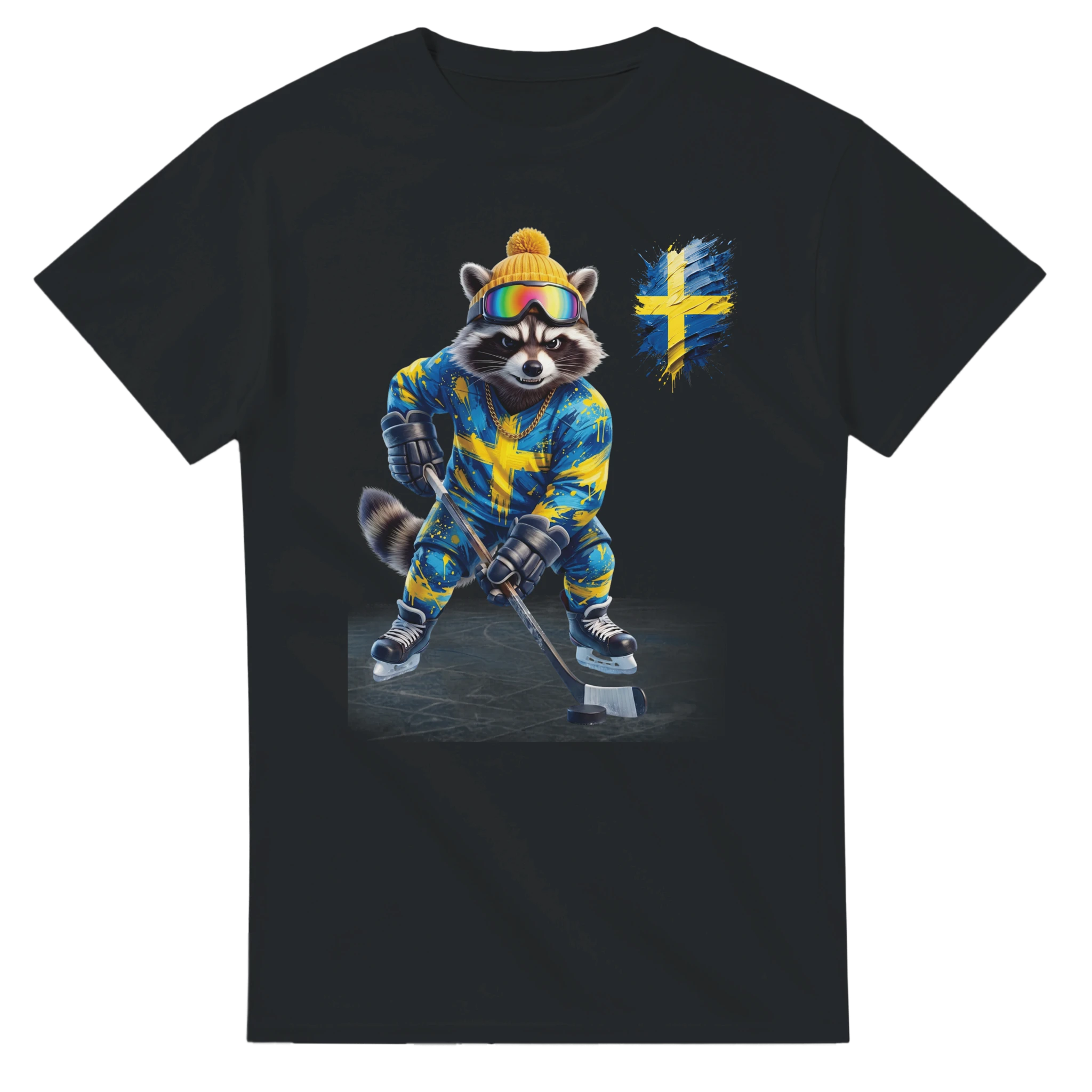 t-shirt Sweden Hockey Fan Tornooka noir hockey Suède – SportLove