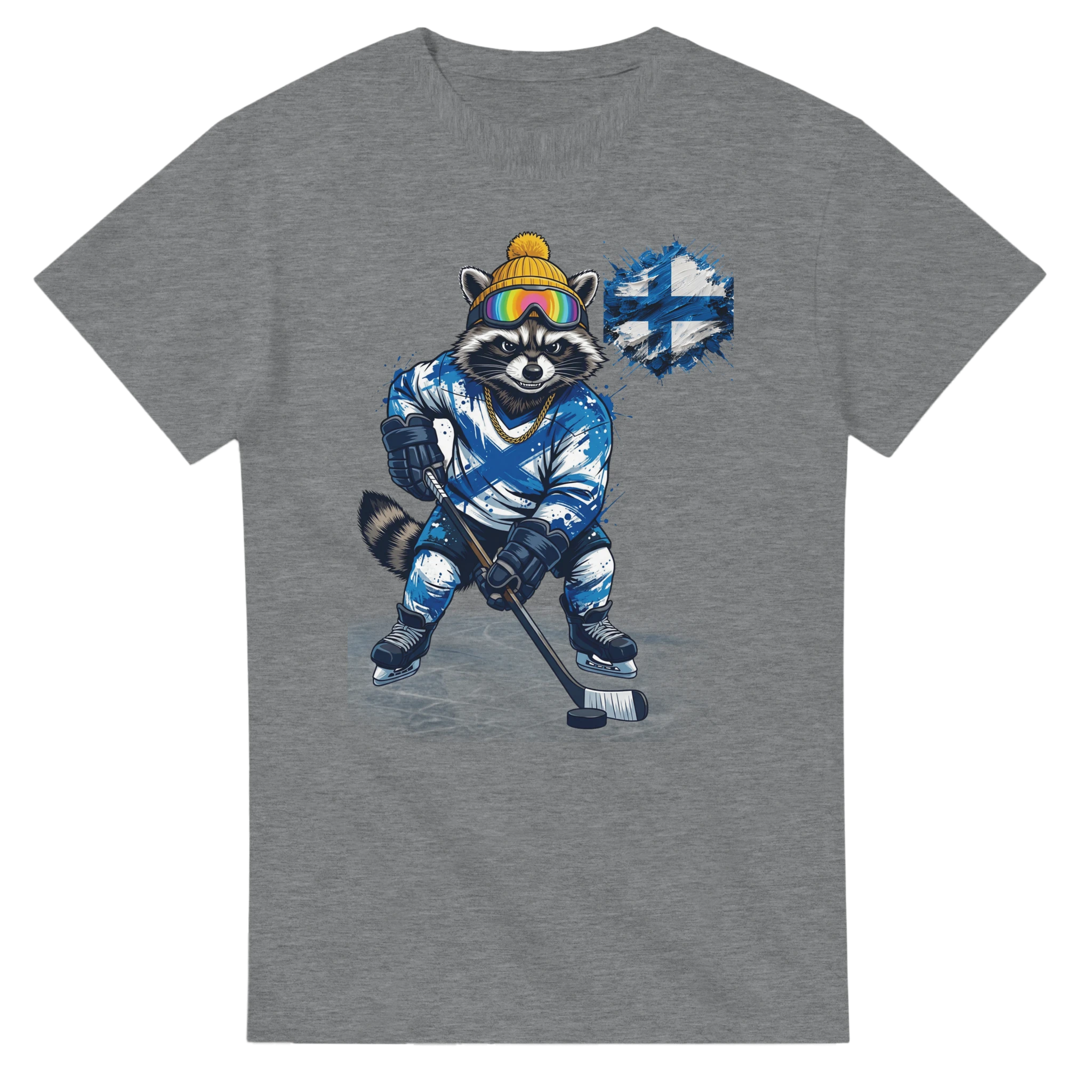 t-shirt Finland Hockey Fan Tornooka sport grey fan finlandais – SportLove