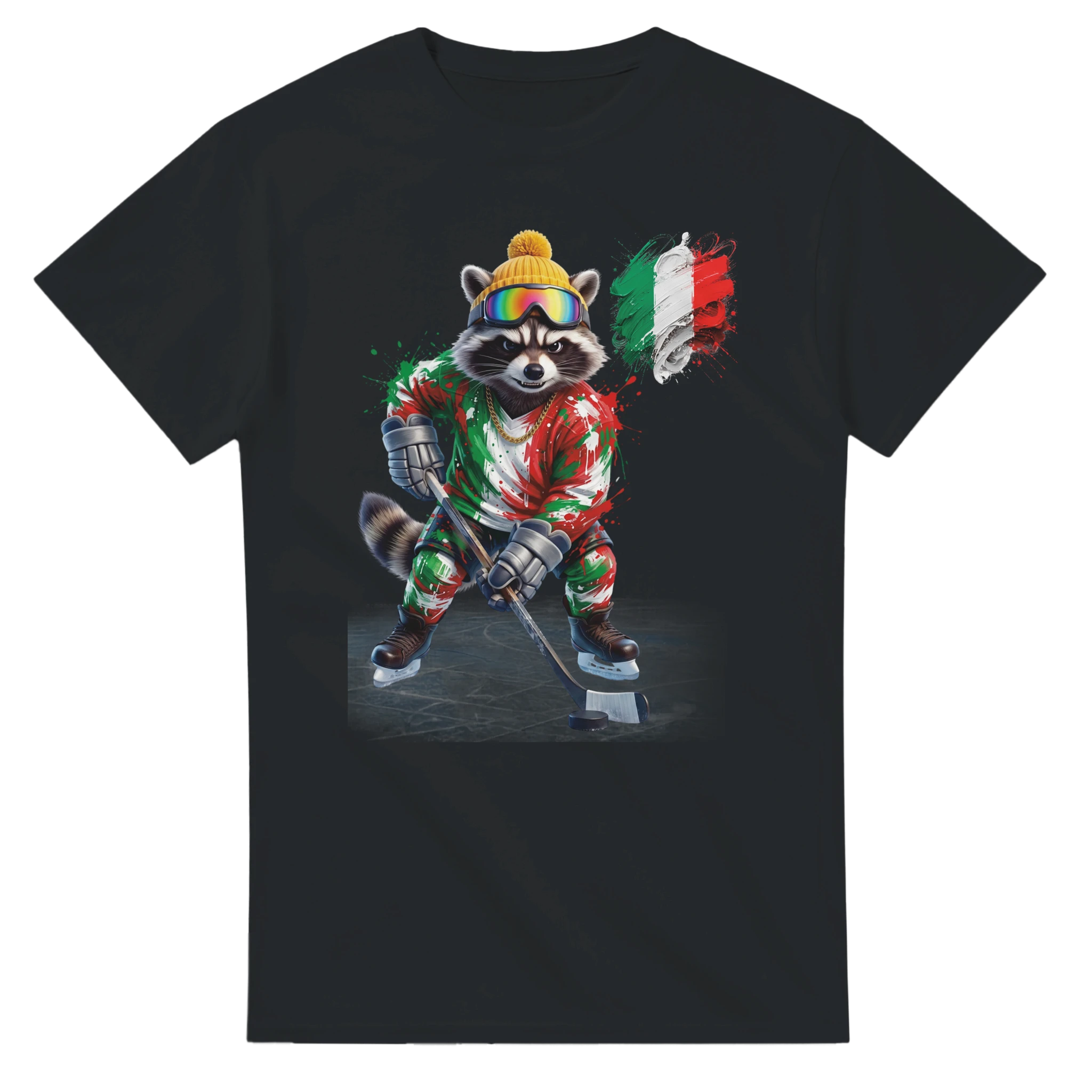 t-shirt Italy Hockey Fan Tornooka noir hockey Italie – SportLove