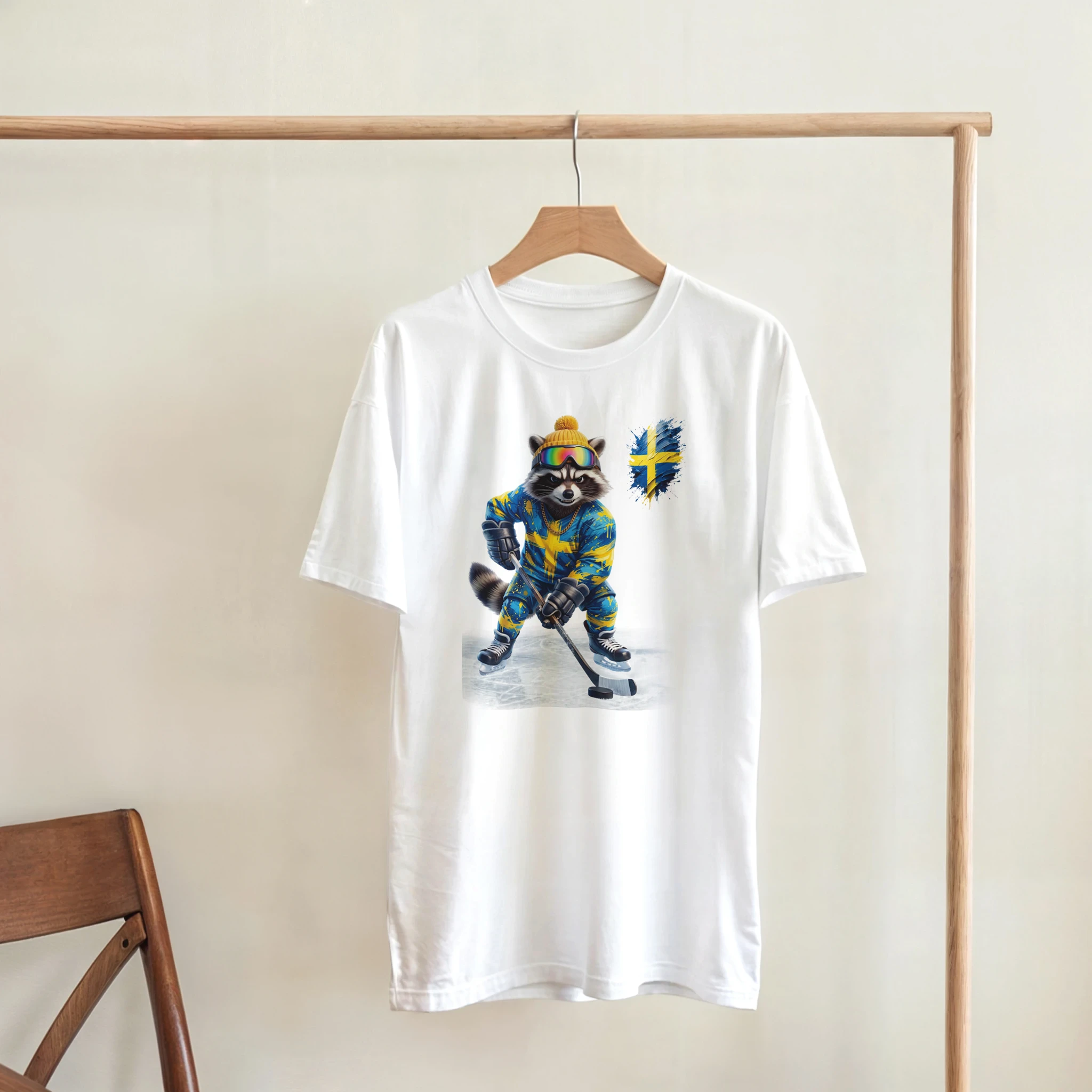 t-shirt Sweden Hockey Fan Tornooka blanc maillot suédois – SportLove