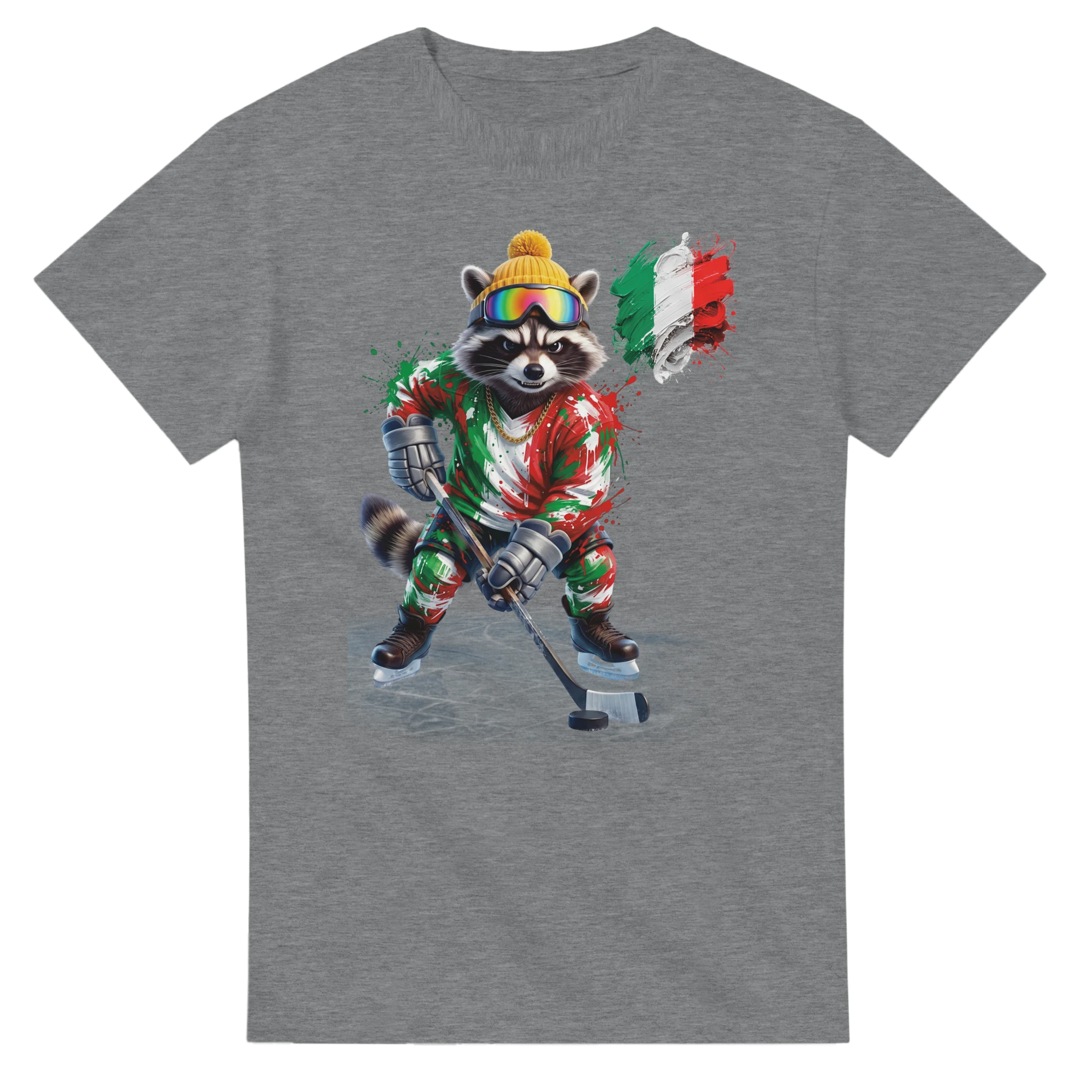 t-shirt Italy Hockey Fan Tornooka sport grey fan italien – SportLove