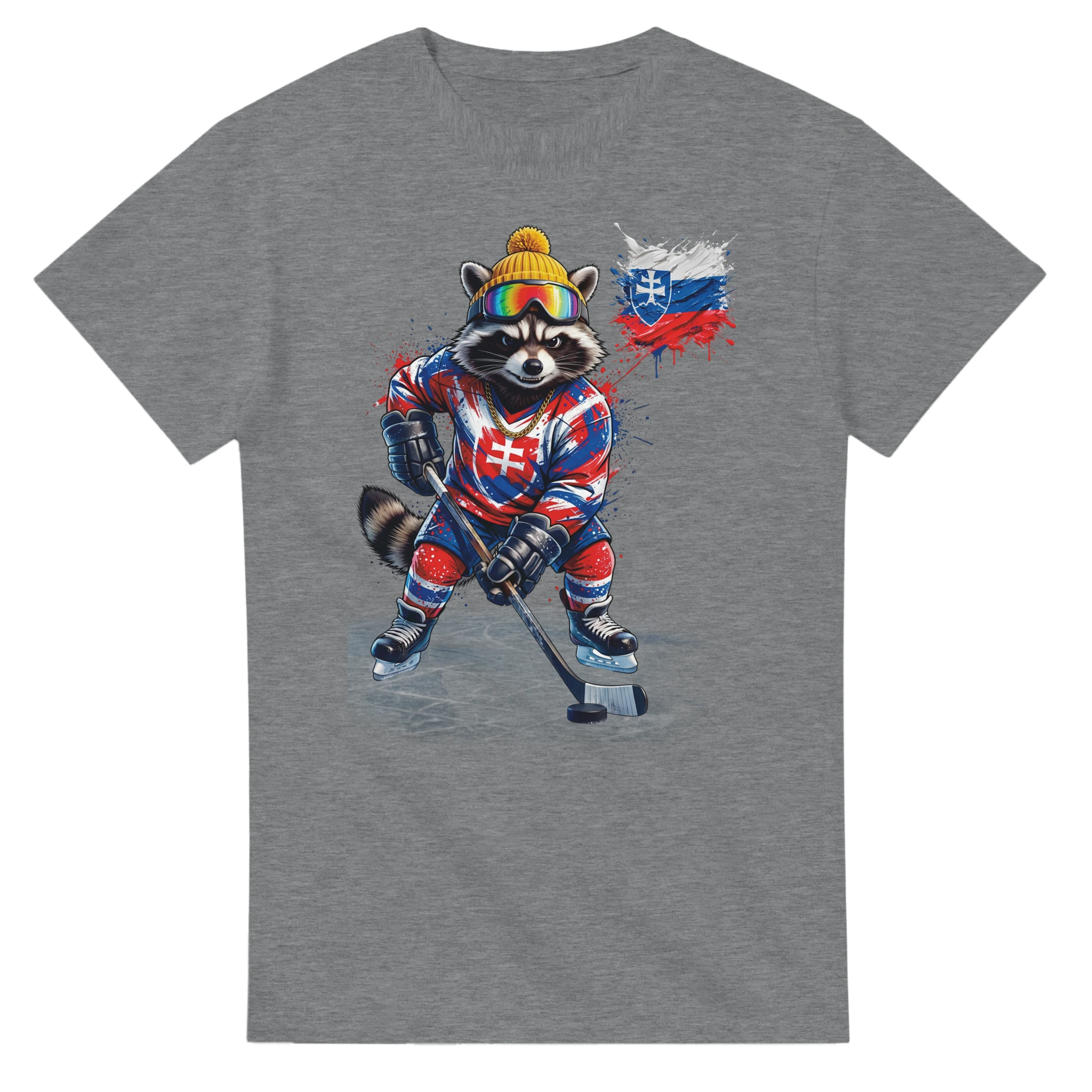 t-shirt Slovakia Hockey Fan Tornooka sport grey fan slovaque – SportLove