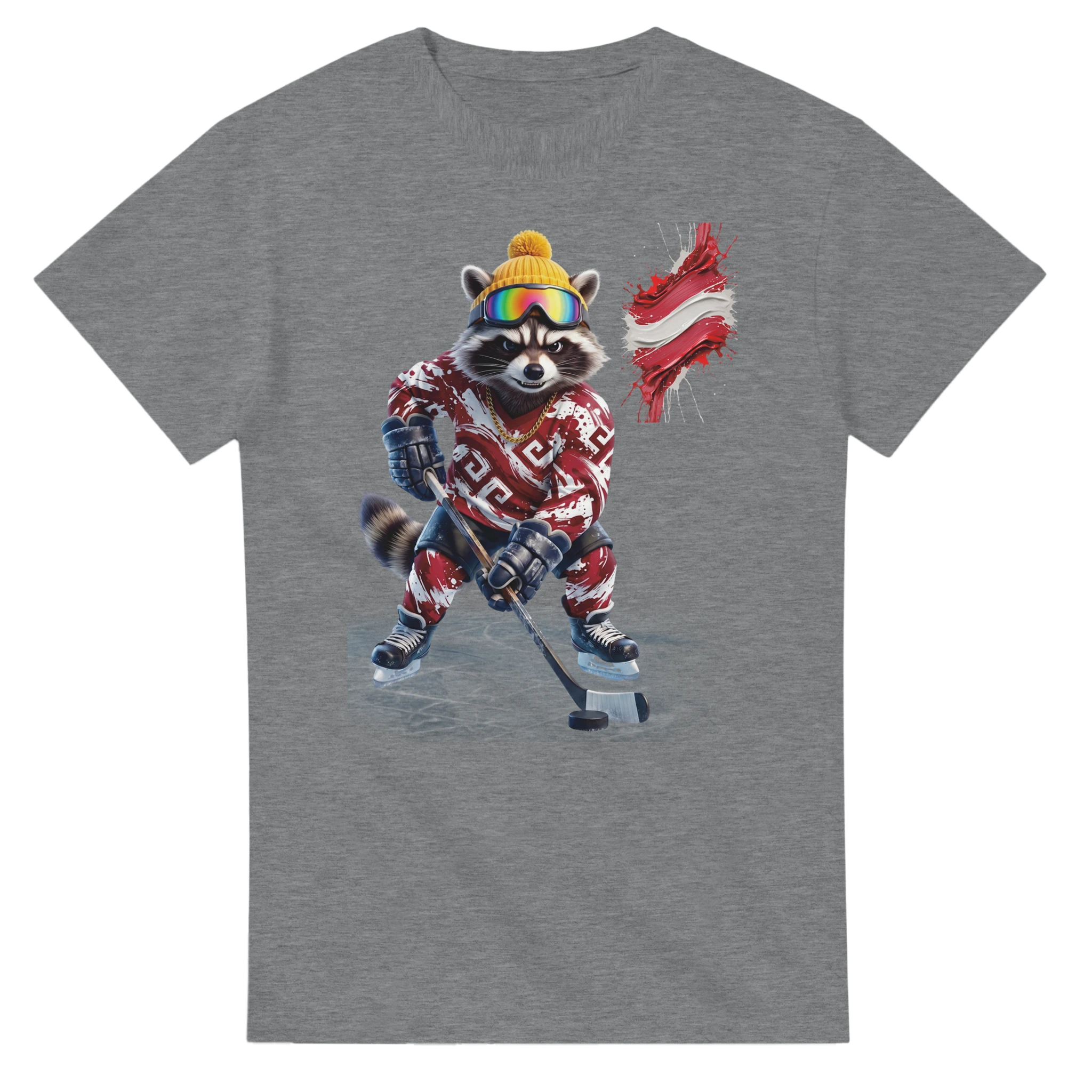 t-shirt Latvia Hockey Fan Tornooka sport grey fan letton – SportLove