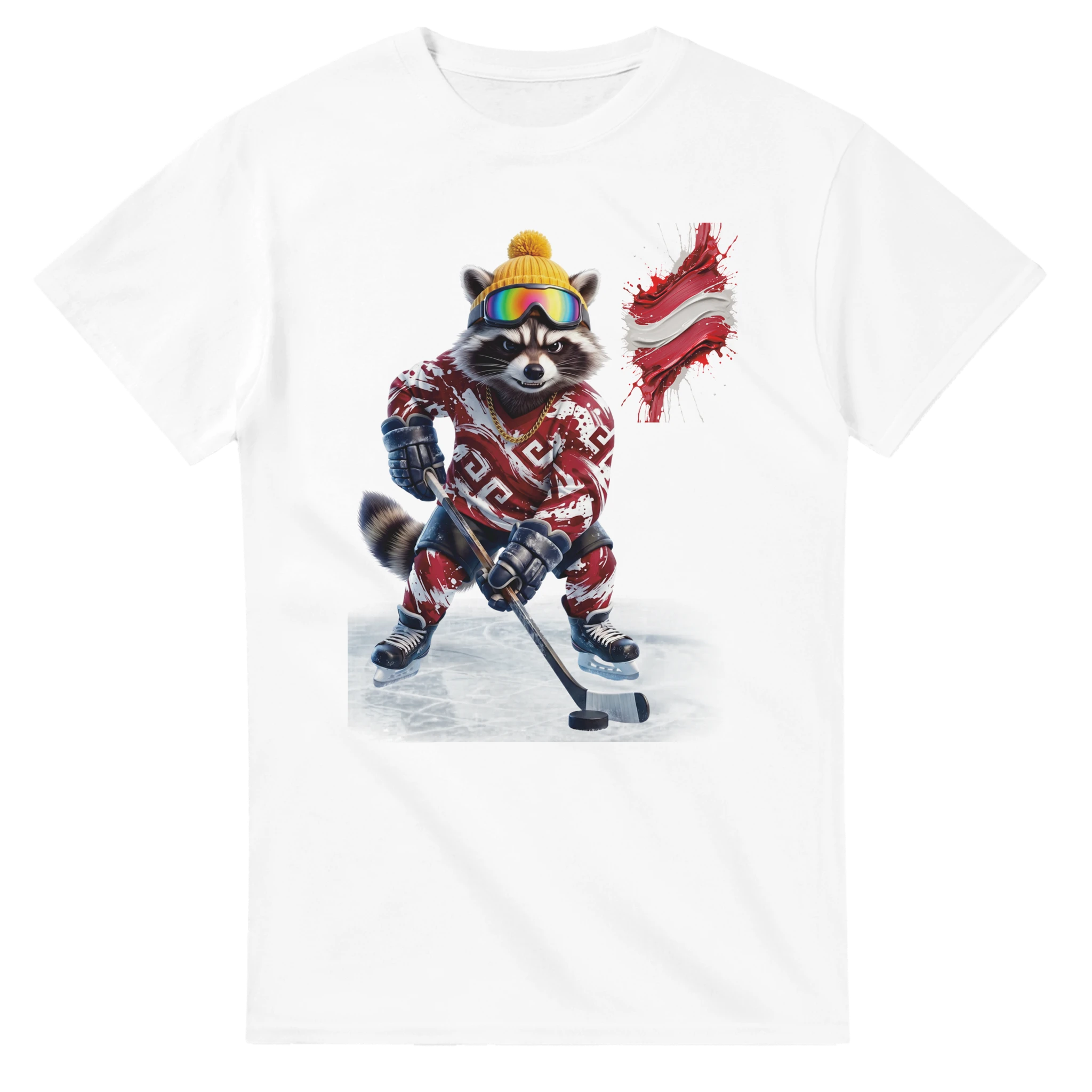 t-shirt Latvia Hockey Fan Tornooka blanc maillot letton – SportLove