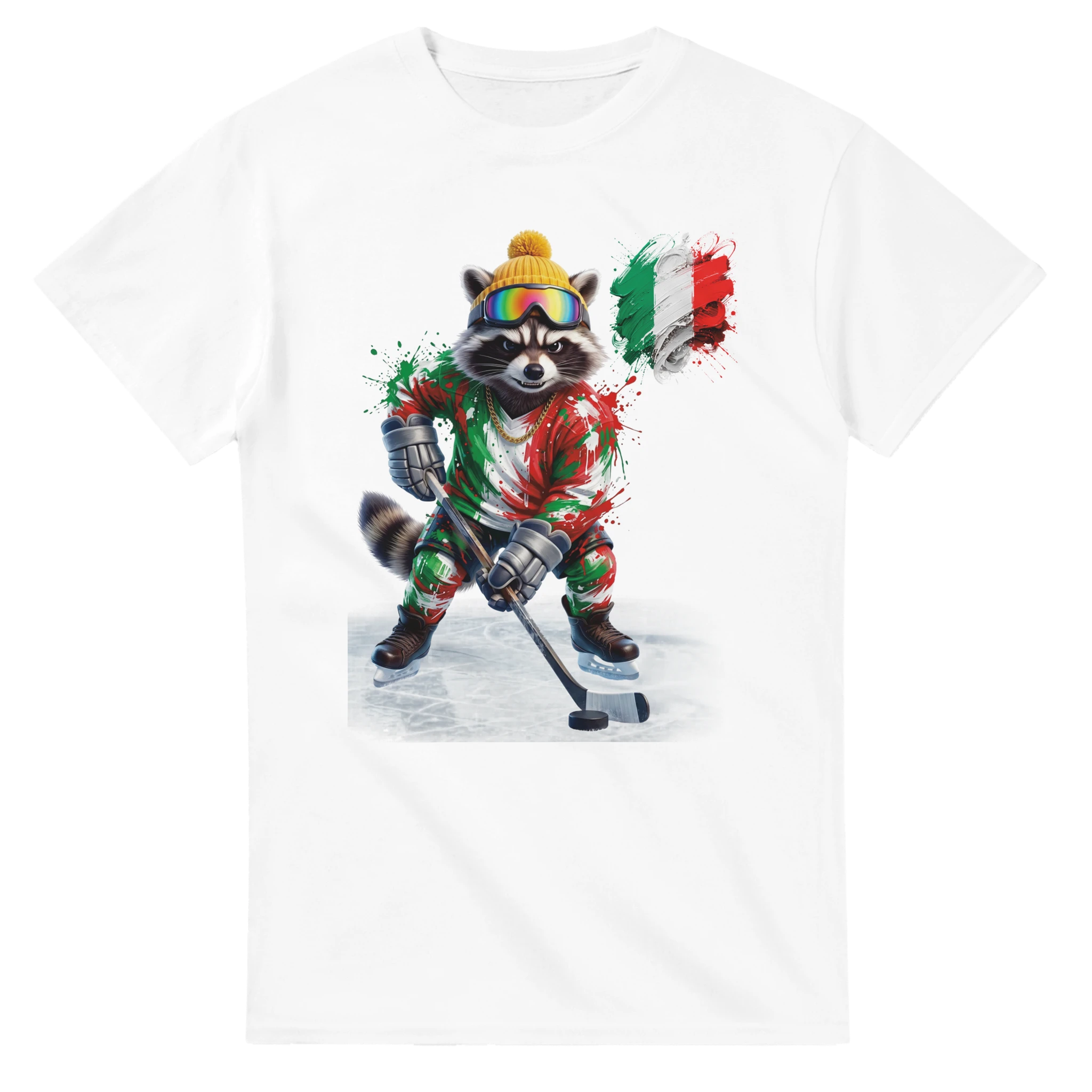 t-shirt Italy Hockey Fan Tornooka blanc maillot italien – SportLove