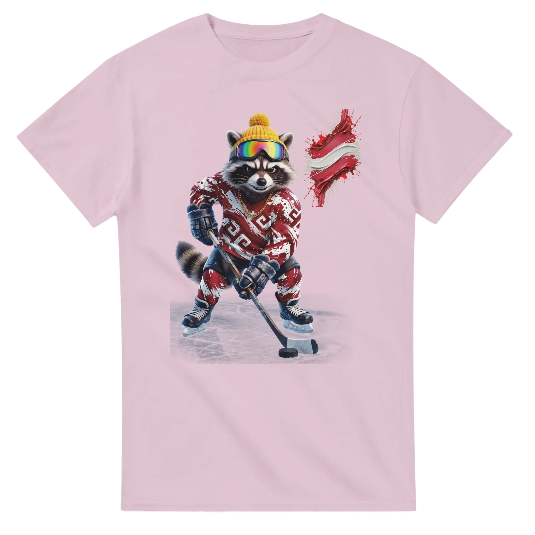 t-shirt Latvia Hockey Fan Tornooka rose clair fan Lettonie – SportLove