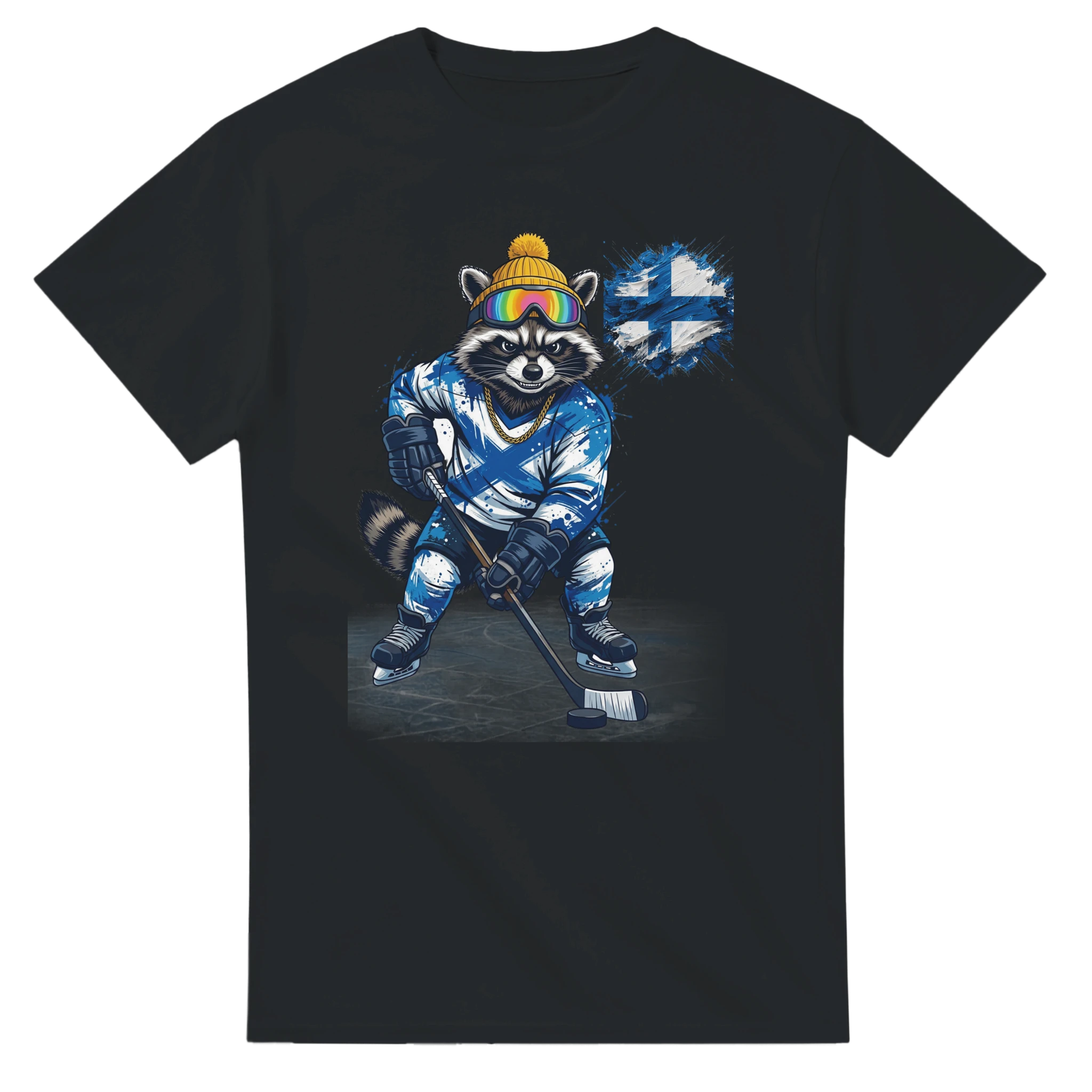 t-shirt Finland Hockey Fan Tornooka noir hockey Finlande – SportLove