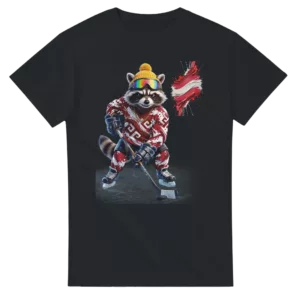 t-shirt Latvia Hockey Fan Tornooka noir hockey Lettonie – SportLove